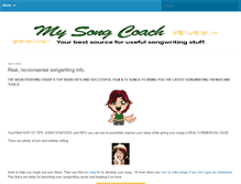 Tablet Screenshot of mysongcoach.com